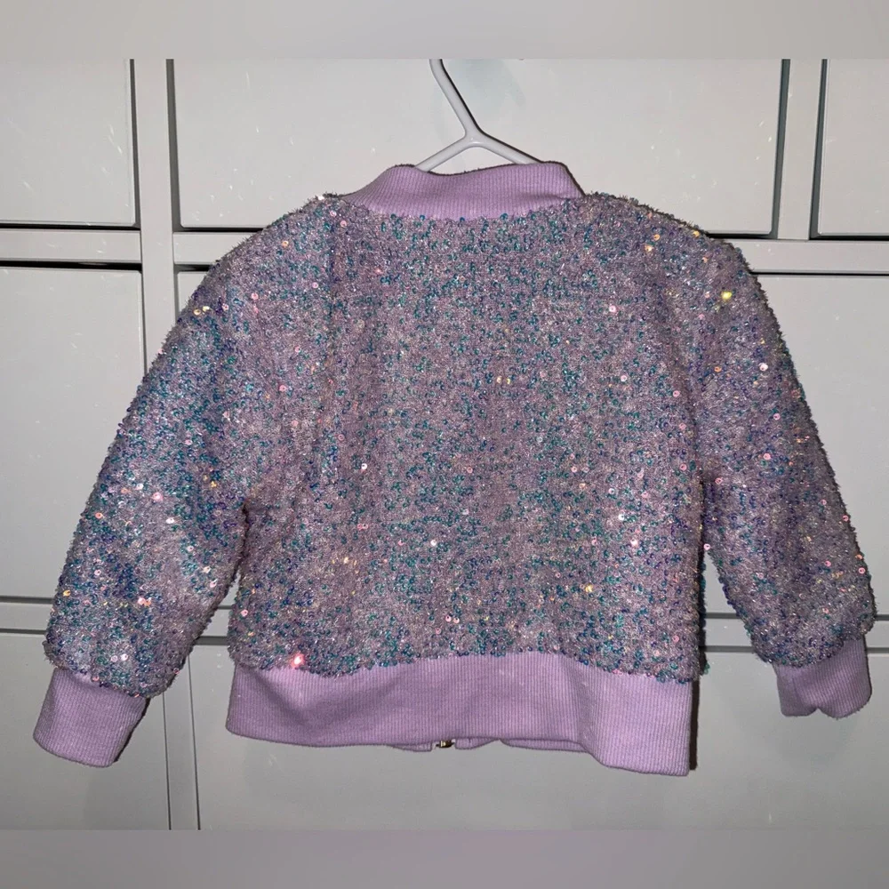 Sparkly Lavender Kids Puffer‎ Jacket